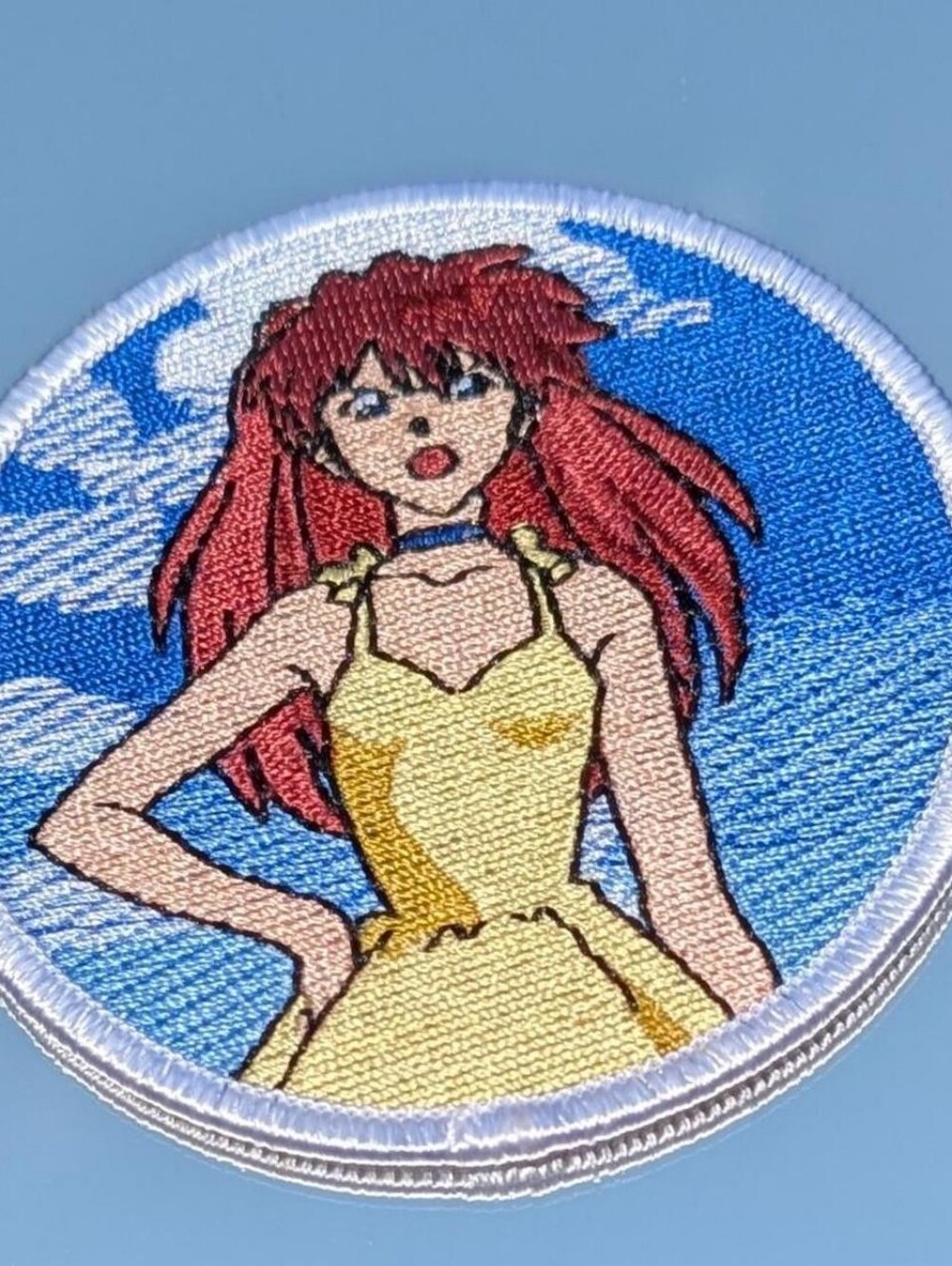 Neon Genesis Evangelion Asuka Langley Soryu Yellow Dress Iron On Patch